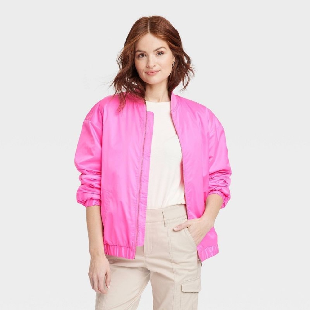 Women's Bomber Jacket - A New Day Pink.  Size XL.  New with tag.